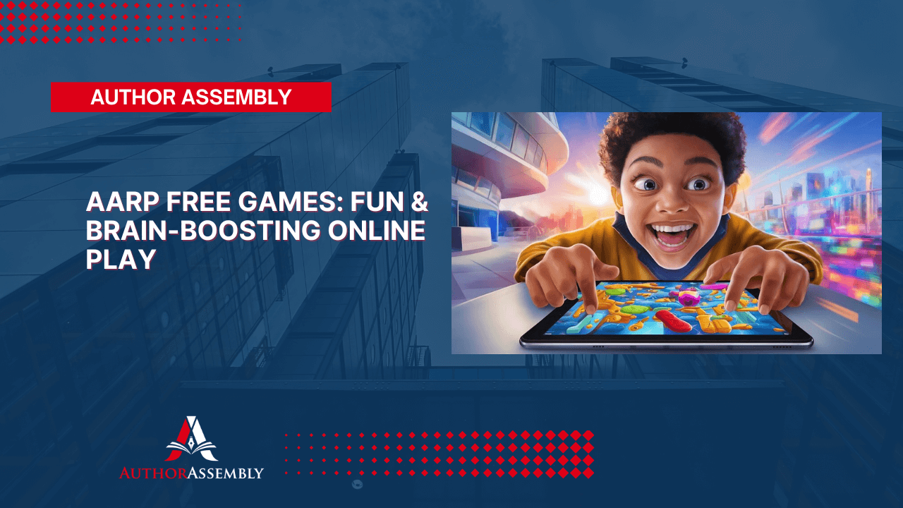 An infographic showing the different categories of games available on AARP's website, like word games, puzzles, and card games.