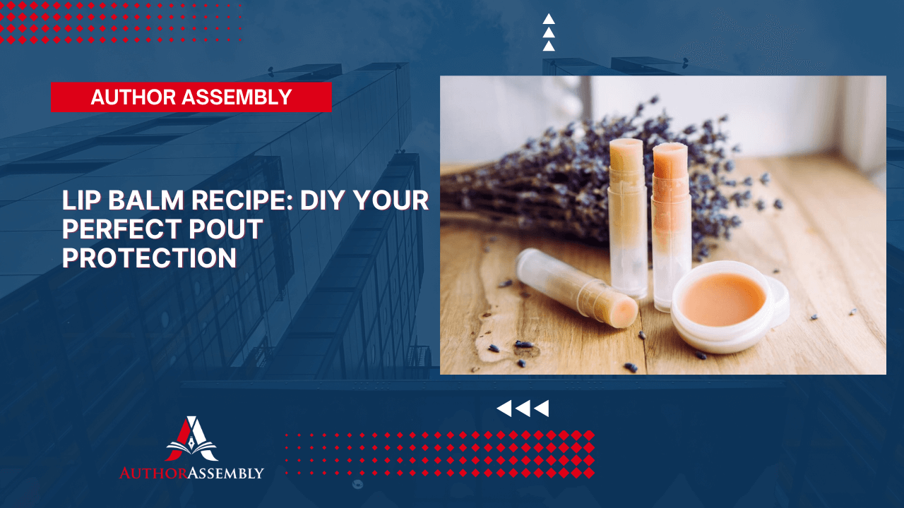 An educational image showing the three core ingredients of a lip balm recipe: a wax for protection, a butter for nourishment, and an oil for glide.