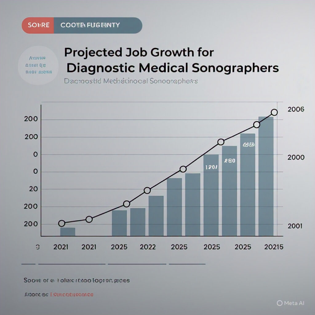 A close-up of a professionally embroidered ARDMS certification patch on a sonographer's scrubs.